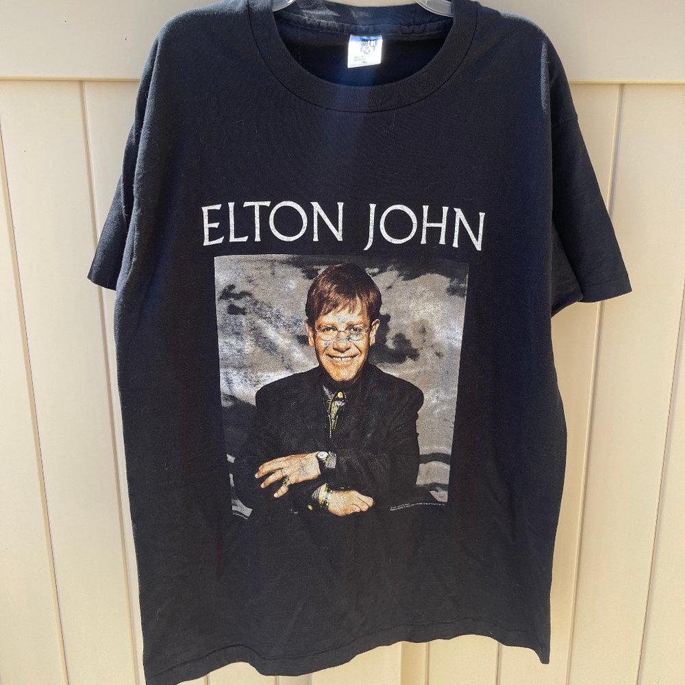 Vintage Single Stitch Elton John T Shirt, Size XL